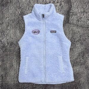 Patagonia Women’s Los Gatos Full-Zip Fleece Vest Size Small Pale Blue/Purple